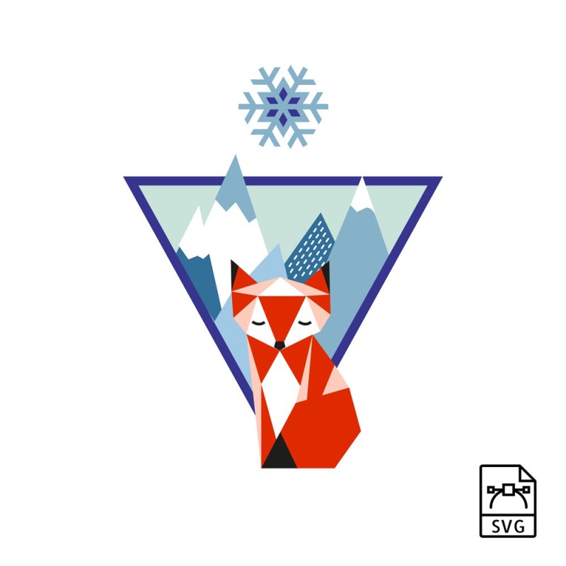 Mountain fox - Vector graphics 5000